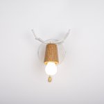 Бра с рожками DEER A SWITCH White/Light wood ImperiumLoft 204237-26