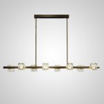 Потолочный светильник MICHAL LONG L8 Brass Black ImperiumLoft 204551-23
