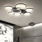 Потолочная люстра в виде колец TWINE 7 rings White ImperiumLoft 204609-26