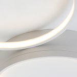 Потолочная люстра в виде колец TWINE 5 rings Black ImperiumLoft 204613-26