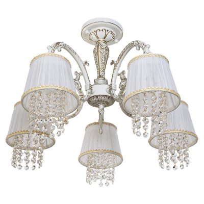 Люстра классическая с хрусталем Экономсвет 2046/5WG WT