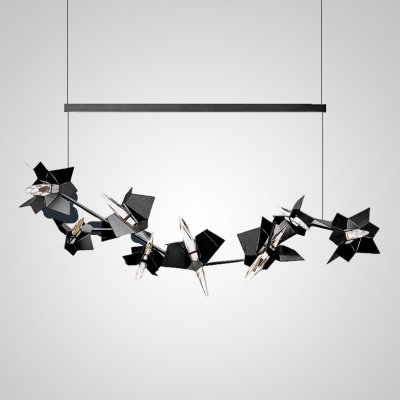 Подвесной светильник BERGAMO L120 Black ImperiumLoft 204723-23