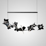 Подвесной светильник BERGAMO L180 Black ImperiumLoft 204728-23