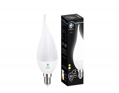 

Лампа LED C37L-PR 6W E14 4200K (60W)