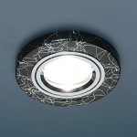 Точечный светильник Elektrostandard 2050 BK/SL (черный/серебро)