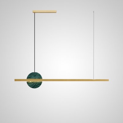 Подвесной светильник ORLAUG L102,5 Brass Green ImperiumLoft 205435-23
