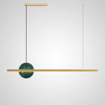 Подвесной светильник ORLAUG L120 Brass Green ImperiumLoft 205436-23