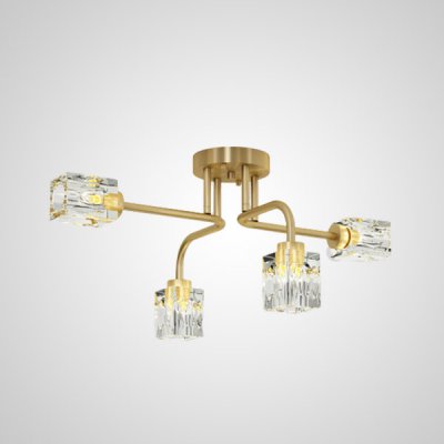 Потолочная люстра MICHAL L4 Brass ImperiumLoft 205610-23 Потолочная люстра MICHAL L4 Brass ImperiumLoft 205610-23