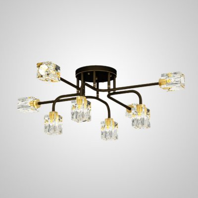 Потолочная люстра MICHAL L8 Brass Black ImperiumLoft 205615-23