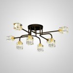 Потолочная люстра MICHAL L8 Brass Black ImperiumLoft 205615-23