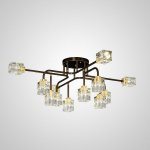 Потолочная люстра MICHAL L12 Brass Black ImperiumLoft 205616-23