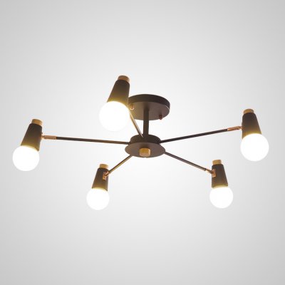 Потолочная люстра ROTARY L5 Black ImperiumLoft 205623-23