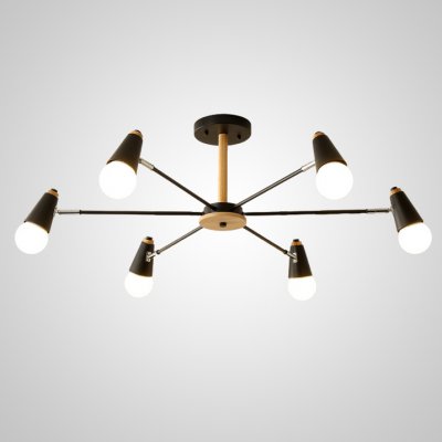 Потолочная люстра ROTARY L6 Black ImperiumLoft 205626-23