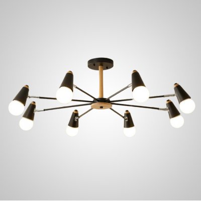 Потолочная люстра ROTARY L8 Black ImperiumLoft 205627-23