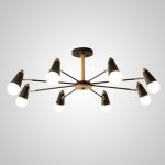 Потолочная люстра ROTARY L8 Black ImperiumLoft 205627-23