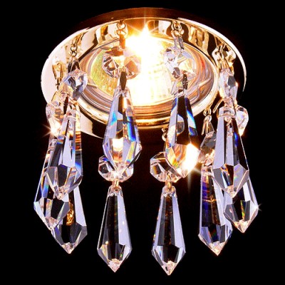 Светильник точечный с хрусталем Asfour 2056 GD золото Elektrostandard