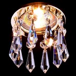 Светильник точечный с хрусталем Asfour 2056 GD золото Elektrostandard