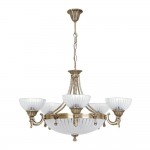 Люстра КРИСТАЛЛ антик 5 плаф (5*E27+3*Е14) H=81cm, D=72cm Kink light 2067/5+3 ANTIK