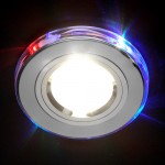 Потолочный встраиваемый светильник Elektrostandard 2060/2 SL/7-LED хром / мультиколор