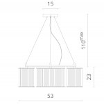 Светильник подвесной Divinare 2060/02 SP-5 DOMENICA