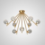 Потолочная люстра INGELA CH L9 Brass ImperiumLoft 206130-23