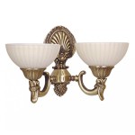 Светильник бра ЖАСМИН 2 плаф антик h-22 d-37 E27 2*60w Kink light 2065/2.А ANTIK