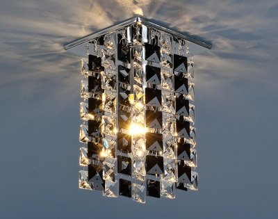 Светильник Elektrostandard 207 хром/черный/прозрачный (CH/BK/Clear) Strotskis