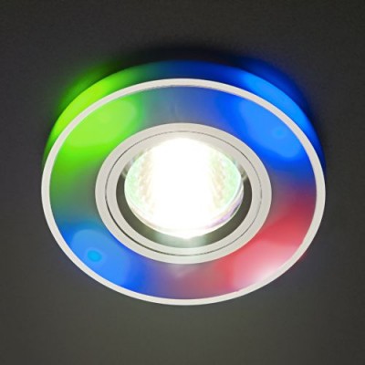 Точечный светильник со светодиодами Elektrostandard 2070/2 SL/BL/LED (хром / синий)