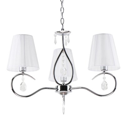 Люстра классическая с хрусталем Экономсвет 20776/3CR WT