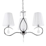 Люстра классическая с хрусталем Экономсвет 20776/3CR WT