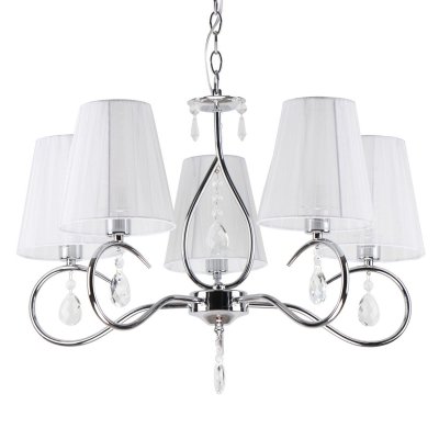 Люстра классическая с хрусталем Экономсвет 20776/5CR WT