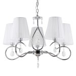 Люстра классическая с хрусталем Экономсвет 20776/5CR WT