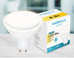 Лампа матовая Ambrella LED MR16-DD 8W GU10 3000K (75W) 220-230V BULBING