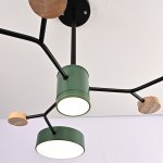 Люстра на штанге MEADE 4 lamps Green ImperiumLoft 207855-26