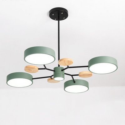 Люстра на штанге MEADE 5 lamps Green ImperiumLoft 207856-26