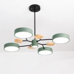 Люстра на штанге MEADE 5 lamps Green ImperiumLoft 207856-26