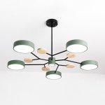 Люстра на штанге MEADE 6 lamps Green ImperiumLoft 207859-26