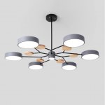 Люстра на штанге MEADE 7 lamps Grey ImperiumLoft 207862-26