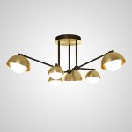 Потолочная люстра FABIANA L6 Brass Black ImperiumLoft 207881-23