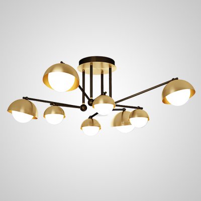 Потолочная люстра FABIANA L8 Brass Black ImperiumLoft 207882-23 Потолочная люстра FABIANA L8 Brass Black ImperiumLoft 207882-23