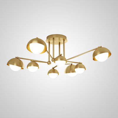 Потолочная люстра FABIANA L8 Brass ImperiumLoft 207883-23 Потолочная люстра FABIANA L8 Brass ImperiumLoft 207883-23