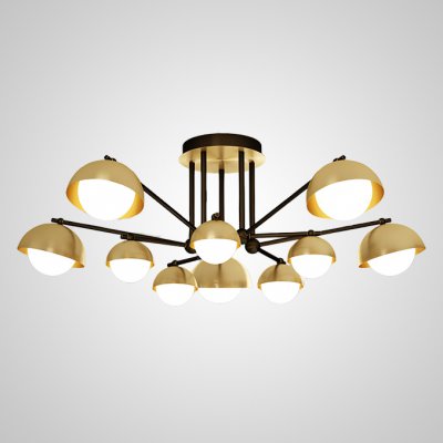 Потолочная люстра FABIANA L10 Brass Black ImperiumLoft 207885-23