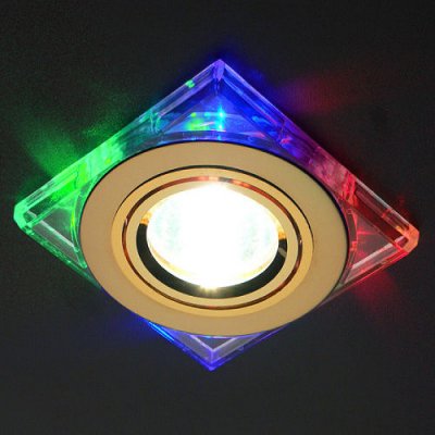 Светильник Elektrostandard 2080/2 золото/мульти + LED