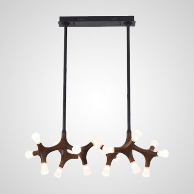 Потолочный светильник SANTANA L18 Dark brown ImperiumLoft 208202-23 Потолочный светильник SANTANA L18 Dark brown ImperiumLoft 208202-23