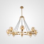 Люстра MONTALEMBERT by Studios 8 lamps Gold/Transparent ImperiumLoft 208219-26