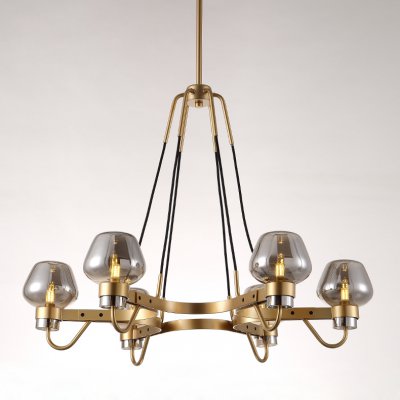 Люстра MONTALEMBERT by Studios 6 lamps Gold/Smoky ImperiumLoft 208227-26