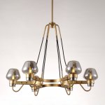 Люстра MONTALEMBERT by Studios 6 lamps Gold/Smoky ImperiumLoft 208227-26