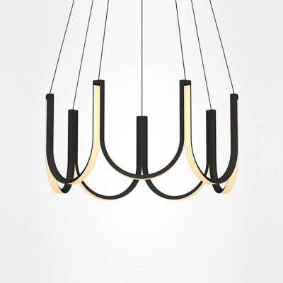 Подвесная люстра U-SERIES for Arpel D80 Black ImperiumLoft 208229-26