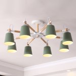 Люстра на штанге VARDA 8 lamps Green ImperiumLoft 208243-26