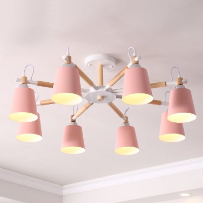 Люстра на штанге VARDA 8 lamps Pink ImperiumLoft 208244-26